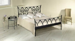 Bett "Trojan" -Bettbezüge Verkäufe 2024 bett trojan anthrazit silber gewischt gr