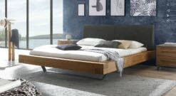 Bett "Valladion" -Bettbezüge Verkäufe 2024 bett valladion wildeiche kopfteil anthrazit
