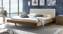 Bett "Valladion" -Bettbezüge Verkäufe 2024 bett valladion wildeiche kopfteil beige