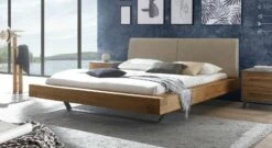 Bett "Valladion" -Bettbezüge Verkäufe 2024 bett valladion wildeiche kopfteil beigebraun