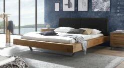 Bett "Valladion" -Bettbezüge Verkäufe 2024 bett valladion wildeiche kopfteil schwarz