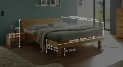 Bett "Varion" -Bettbezüge Verkäufe 2024 bett varion bemassung grafik