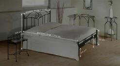 Bett "Vella" -Bettbezüge Verkäufe 2024 bett vella bemassungs skizze