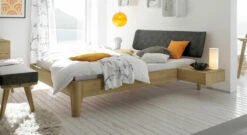 Bett "Weno" -Bettbezüge Verkäufe 2024 bett weno eiche anthrazit kunstleder gr