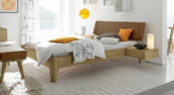 Bett "Weno" -Bettbezüge Verkäufe 2024 bett weno eiche cognac kunstleder gr