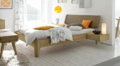 Bett "Weno" -Bettbezüge Verkäufe 2024 bett weno eiche hellbraun kunstleder gr