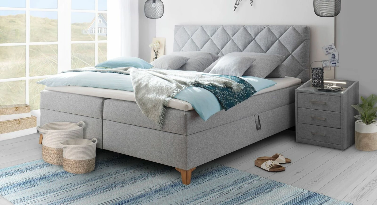 Bettkasten-Boxbett "Bolton" 3 Bettkasten-Boxbett "Bolton"