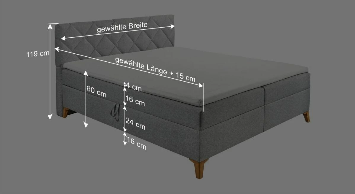 Bettkasten-Boxbett "Bolton" 6 Bettkasten-Boxbett "Bolton" – Bild 4