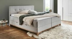 Bettkasten-Boxspringbett "Alamea" Express -Bettbezüge Verkäufe 2024 bettkasten boxspringbett alamea express geteilt box
