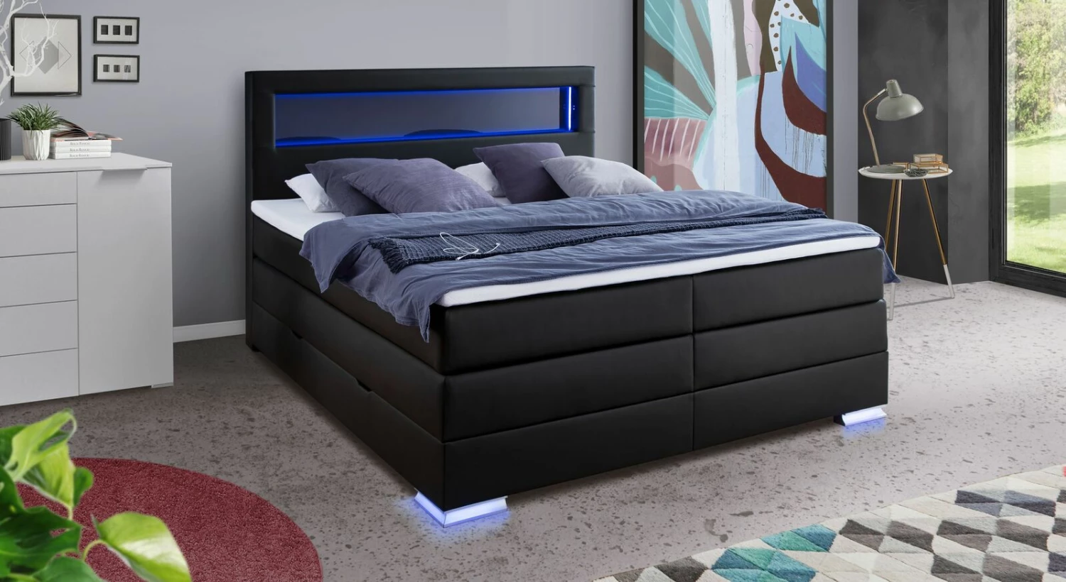 Bettkasten-Boxspringbett "Cresella" Express 3 Bettkasten-Boxspringbett "Cresella" Express