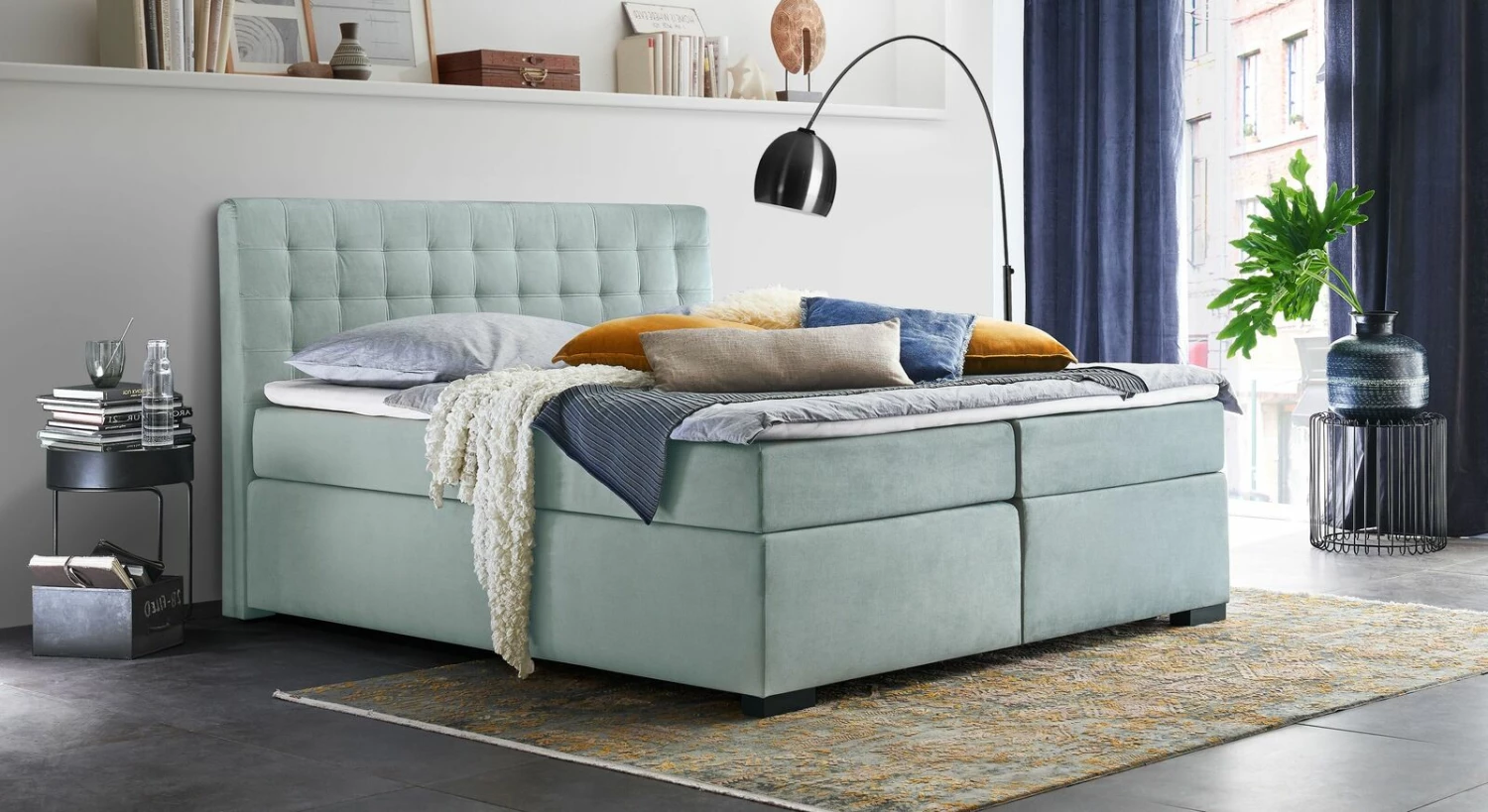 Bettkasten-Boxspringbett "Edessa" 3 Bettkasten-Boxspringbett "Edessa"