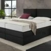 Bettkasten-Boxspringbett "Elenor" -Bettbezüge Verkäufe 2024 bettkasten boxspringbett elenor kunstleder schwarz
