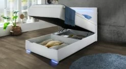 Bettkasten-Boxspringbett "Iniko" -Bettbezüge Verkäufe 2024 bettkasten boxspringbett iniko oeffnen leicht