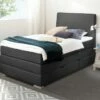 Bettkasten-Boxspringbett "Ivetta" -Bettbezüge Verkäufe 2024 bettkasten boxspringbett ivetta robust stoffbezug
