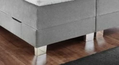 Bettkasten-Boxspringbett "Kenan" -Bettbezüge Verkäufe 2024 bettkasten boxspringbett kenan fuesse silber