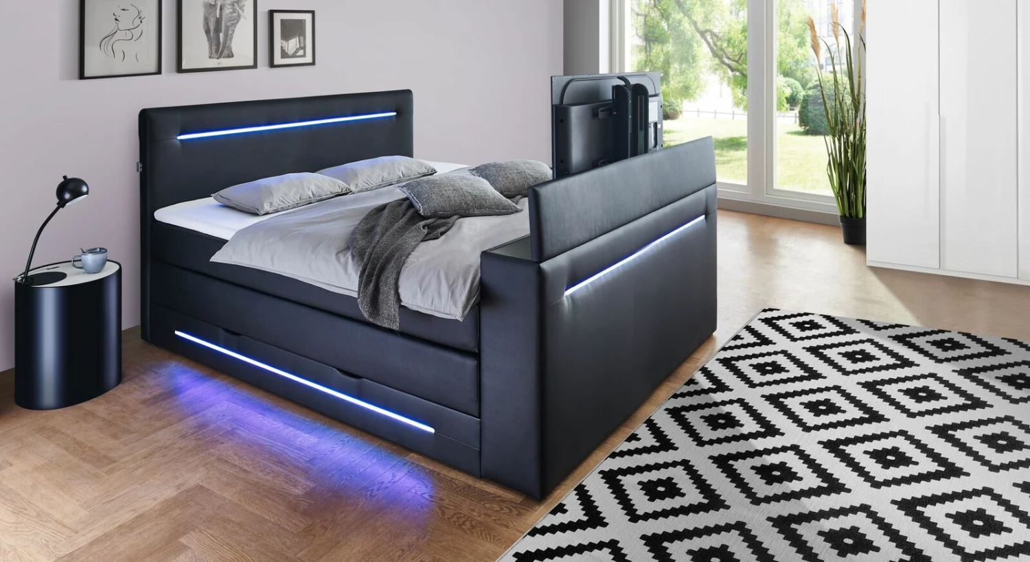 Bettkasten-Boxspringbett "Lucaro" Express 3 Bettkasten-Boxspringbett "Lucaro" Express