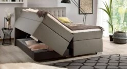 Bettkasten-Boxspringbett "Santera" -Bettbezüge Verkäufe 2024 bettkasten boxspringbett santera integriert stauraum