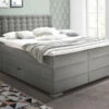 Bettkasten-Boxspringbett "Viviana" -Bettbezüge Verkäufe 2024 bettkasten boxspringbett viviana webstoffbezug fein