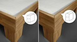 Liege "Madrid" Komfort -Bettbezüge Verkäufe 2024 bettrahmen 18cm 16cm vergleich hoehe 2