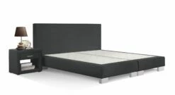 Boxspring-Base "Polar" -Bettbezüge Verkäufe 2024 boxspring base polar anthrazit silber fuesse