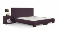 Boxspring-Base "Polar" -Bettbezüge Verkäufe 2024 boxspring base polar beere wenge fuesse