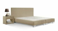 Boxspring-Base "Polar" -Bettbezüge Verkäufe 2024 boxspring base polar natur silber fuesse