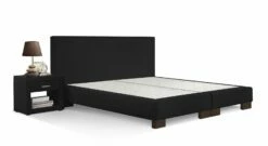 Boxspring-Base "Polar" -Bettbezüge Verkäufe 2024 boxspring base polar schwarz wenge fuesse