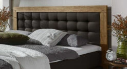 Bestseller -Bettbezüge Verkäufe 2024 boxspring bett aronia kopfteil kunstleder holzrahmen gr