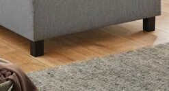 Boxspring-Einzelbett "Lucan" -Bettbezüge Verkäufe 2024 boxspring einzelbett lucan fuesse schwarz