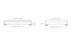 Boxspringliege "Mexiana" -Bettbezüge Verkäufe 2024 boxspring liege mexiana bemassungs grafik