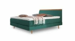 Boxspringbett "Akela" 20 Boxspringbett "Akela" -Bettbezüge Verkäufe 2024 boxspringbett akela webstoff farbe tuerkis