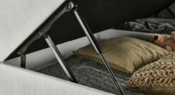 Bettkasten-Boxspringbett "Alamea" Express -Bettbezüge Verkäufe 2024 boxspringbett alamea express gasdruck federn