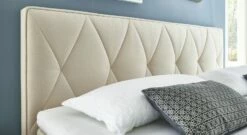 Boxspringbett "Allentown" -Bettbezüge Verkäufe 2024 boxspringbett allentown kopfteil rautensteppung