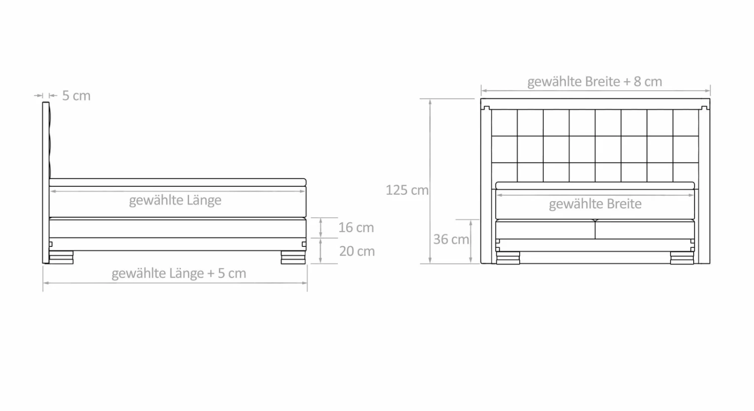Boxspringbett "Aronia" 6 Boxspringbett "Aronia" – Bild 4