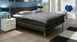Boxspringbett "Asturina" -Bettbezüge Verkäufe 2024 boxspringbett asturina luxus kunstleder anthrazit gr