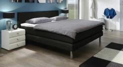 Boxspringbett "Asturina" -Bettbezüge Verkäufe 2024 boxspringbett asturina luxus kunstleder schwarz gr