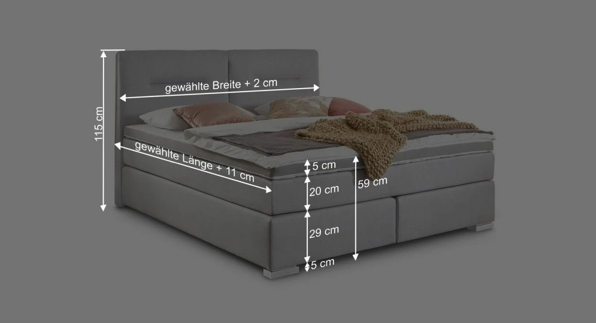 Boxspringbett "Carlita" 6 Boxspringbett "Carlita" – Bild 4