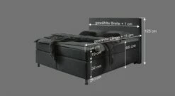 HOMELIV. Boxspringbett "Carpo" -Bettbezüge Verkäufe 2024 boxspringbett carpo bemassungsgrafik