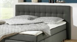Boxspringbett "Chicago" -Bettbezüge Verkäufe 2024 boxspringbett chicago kaltschaum matratze gepolstertes kopfteil gr