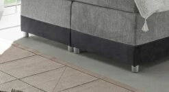 Boxspringbett "Cody" -Bettbezüge Verkäufe 2024 boxspringbett cody kunststoff fuesse silber