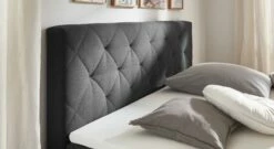 HOMELIV. Boxspringbett "Cordelia" -Bettbezüge Verkäufe 2024 boxspringbett cordelia gesteppt kopfteil