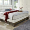 Boxspringbett "Cueno" -Bettbezüge Verkäufe 2024 boxspringbett cueno wildeiche coffee kunstleder weiss gr