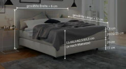 MUSTERRING Boxspringbett "Elias" Kopfteil Geradlinig -Bettbezüge Verkäufe 2024 boxspringbett elias massgrafik