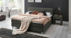 Boxspringbett "Ferryland" -Bettbezüge Verkäufe 2024 boxspringbett ferryland anthrazit 53cm liegehoehe
