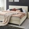 Boxspringbett "Ferryland" -Bettbezüge Verkäufe 2024 boxspringbett ferryland creme webstoffbezug