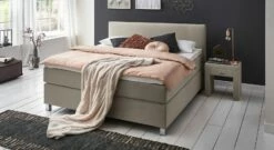 Boxspringbett "Ferryland" -Bettbezüge Verkäufe 2024 boxspringbett ferryland taupe 66cm liegehoehe