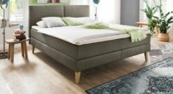 Boxspringbett "Jaramillo" -Bettbezüge Verkäufe 2024 boxspringbett jaramillo stoffbezug anthrazit