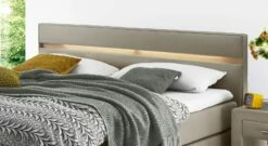 Boxspringbett "Jurata" -Bettbezüge Verkäufe 2024 boxspringbett jurata geradlinig polsterkopfteil