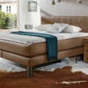 Boxspringbett "Kastilia" -Bettbezüge Verkäufe 2024 boxspringbett kastilia luxus kunstleder cognac gr