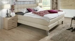 Boxspringbett "La Mancha" -Bettbezüge Verkäufe 2024 boxspringbett la mancha luxus kunstleder beige